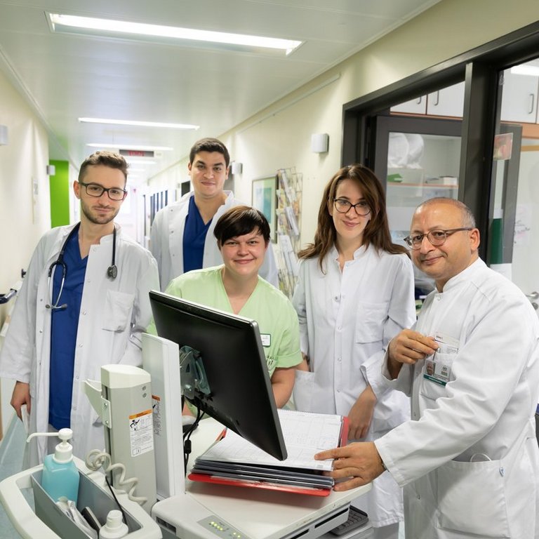 Team des Fachbereichs der Geriatrie