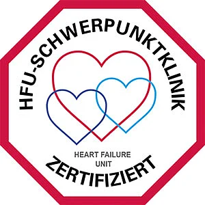 Siegel Kardiologie HFU-Schwerpunktklinik Heart of Failure Unit zertifiziert
