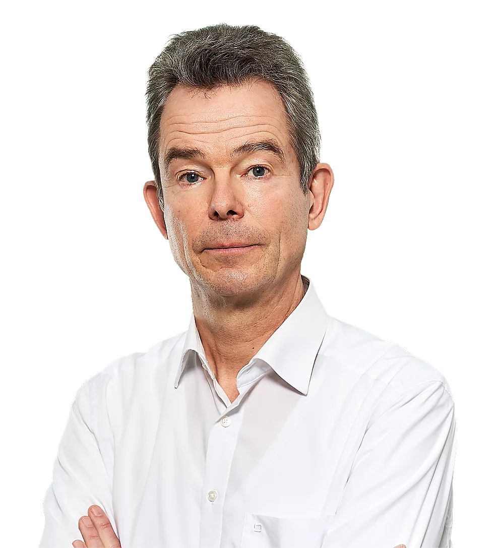 Portraitbild von Prof. Dr. med. Stephan Hollerbach, Chefarzt der Gastroenterologie