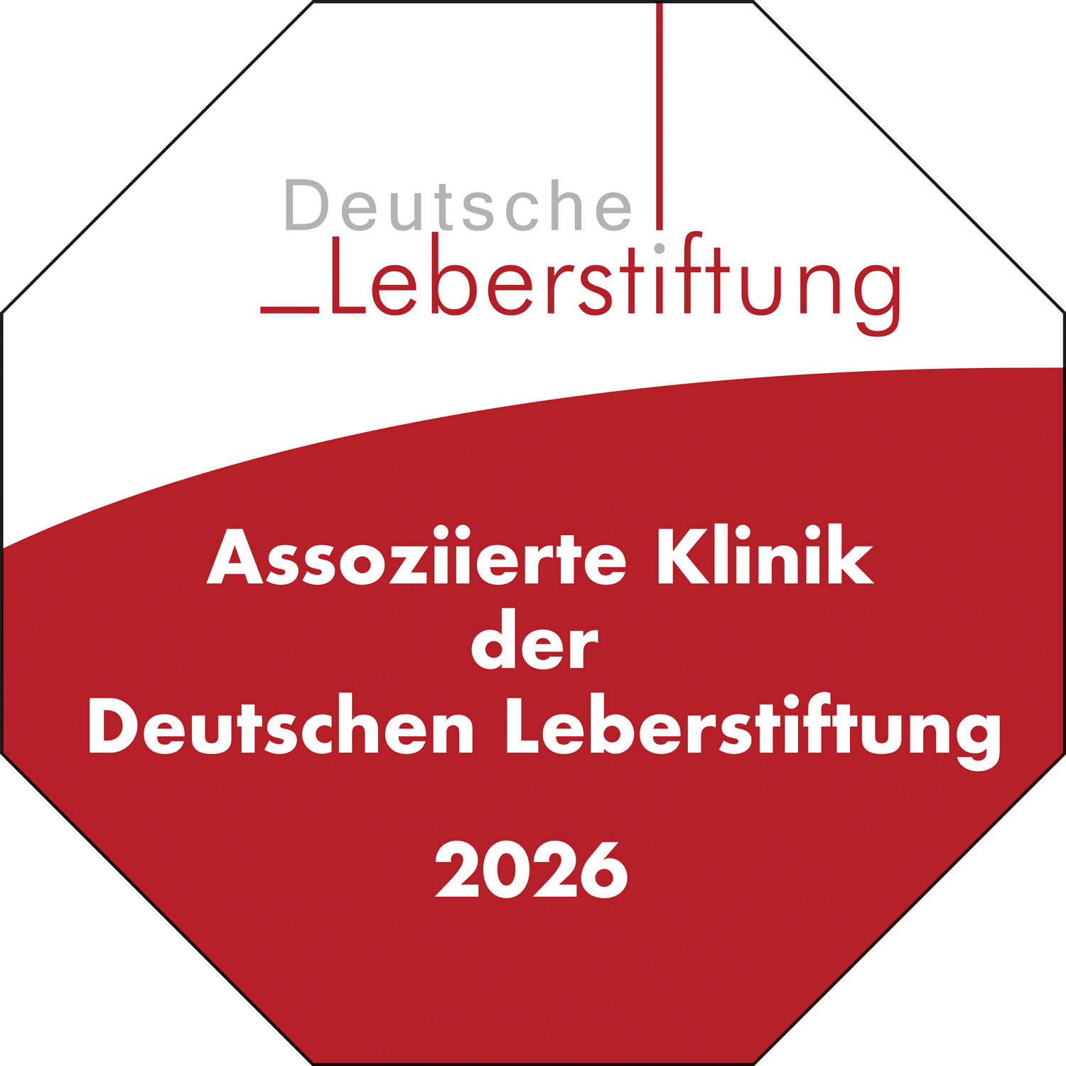 Siegel Assoziierte Klinik der Deutschen Leberstiftung 2026